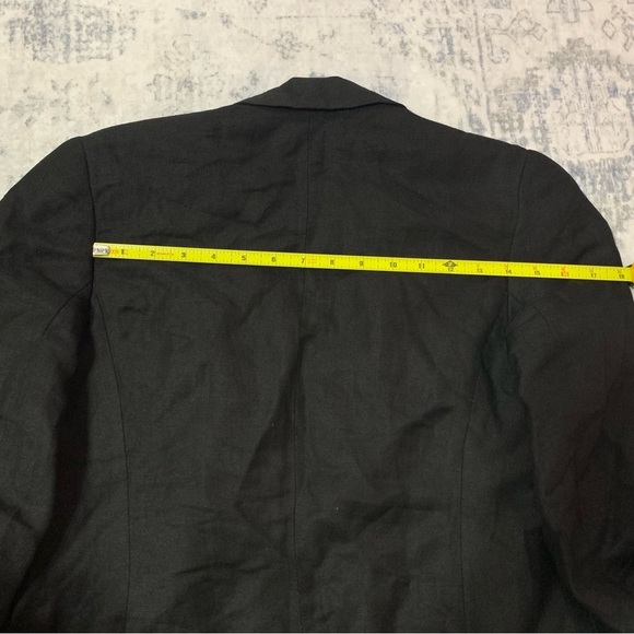 VTG Limited London Paris New York Black Linen Blend Blazer XS - Picture 13 of 16